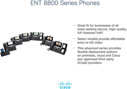 Cisco CP-8811-K9 IP Phone Without Power Supply, Black
