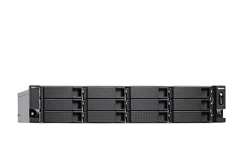 QNAP TS-h1886XU-RP-R2-D1622-32G-US 18 Bay rackmount NAS with Intel® Xeon® Processor, 32GB DDR4 ECC RAM, 10GbE-Ready and ZFS Storage for virtualization and Data-Intensive Enterprise Applications