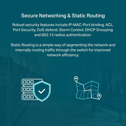 TP-Link TL-SG2008 V3 8 Port Gigabit Smart Managed PoE-In Switch Omada SDN Integrated IPv6 Static Routing L2/L3/L4 QoS, IGMP &amp; Link Aggregation Limited Lifetime Protection Black