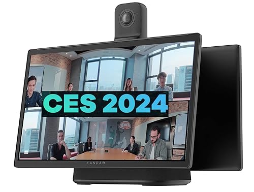 KanDao Meeting Ultra All-in-One Conference Room Camera System, Ultimate 4k HDR 360° AI Smart Zooming Web-Conferencing Solution, 15.6 Touchscreen, for Medium Large Meeting Conference Center