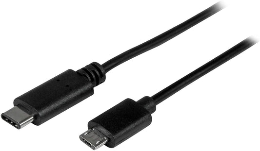 StarTech.com USB C to Micro USB Cable 2m 6ft - USB-C to Micro USB Charge Cable - USB 2.0 Type C to Micro B - Thunderbolt 3 Compatible (USB2CUB2M) 6 ft/ 2 m