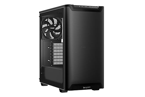 be quiet! Pure Base 501 Black PC case | 2 Preinstalled Quiet Fans | Mid Case | USB 3.2 Gen | Airflow | BGW74