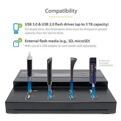StarTech.com 1:7 Standalone Usb Duplicator Eraser Flash Drives