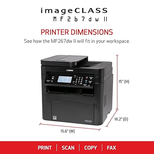 Canon imageCLASS MF267dw II - All in One, Wireless, Duplex Laser Printer