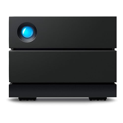 LaCie 2big RAID 48TB External Hard Drive Desktop HDD – USB-C, 7200 RPM Enterprise Class Drives, for Mac and PC Desktop, Rescue Services (STHJ48000800)