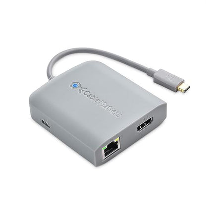 Cable Matters [Works with Chromebook Certified] USB C Hub Multiport Adapter with 4K HDMI, 2X USB 2.0, 480Mbps Ethernet, and 60W PD