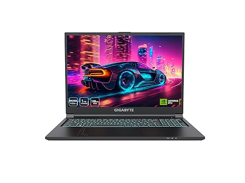 GIGABYTE G6: 16.0 16:10 WUXGA 1920x1200 165Hz, NVIDIA GeForce RTX 4060 Laptop GPU 8GB GDDR6, Intel Core i7-13620H, 16GB DDR5 RAM, 1TB SSD, Win11 Home+ (G6 KF-H3US854KH)