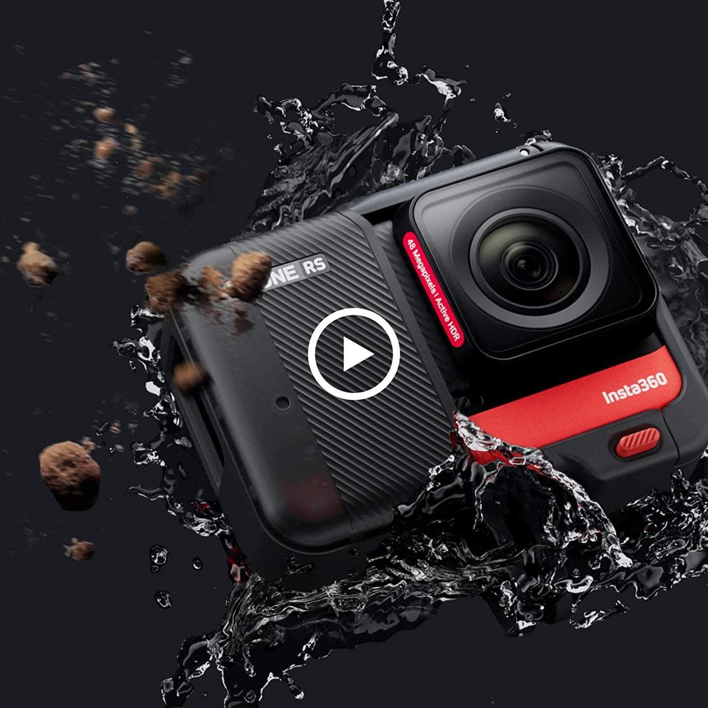 Insta360 ONE RS Twin Edition - Waterproof 4K 60fps Action Camera &amp; 5.7K 360 Camera with Interchangeable Lenses, Stabilization, 48MP Photo, Active HDR, AI Editing