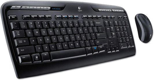 Logitech MK320 Wireless Keyboard and Mouse Combo (Black)