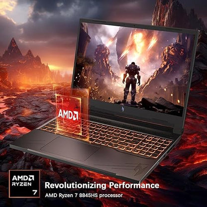 Acer Nitro V Gaming Laptop - 16 WUXGA 165Hz Display, AMD Ryzen 7 8845HS Octa-Core AI Capable Processor, NVIDIA GeForce RTX 4060, Mux Switch, Copilot in Windows, w/Mouse Pad (16GB RAM |1TB PCIe SSD) Ryzen 7-16GB RAM |1TB PCIe SSD