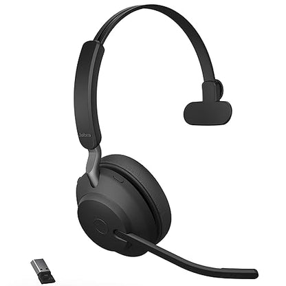 Jabra Evolve2 65 USB-A MS Mono with Charging Stand - Black Wireless Headset/Music Headphones