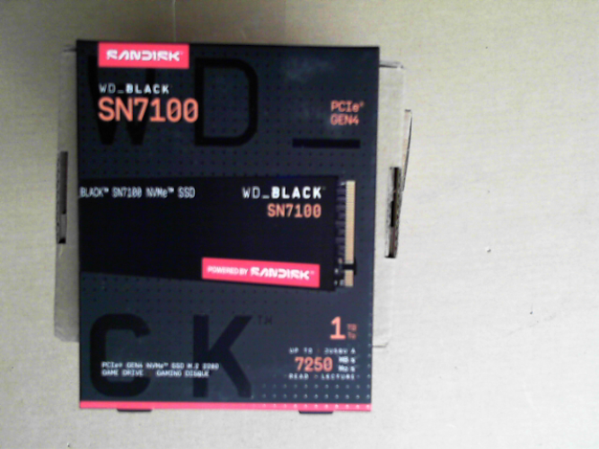 OPEN BOX - WD_Black 1TB SN7100 NVMe Internal Gaming SSD Solid State Drive - Gen4 PCIe, M.2 2280, Up to 7,250 MB/s - WDS100T4X0E