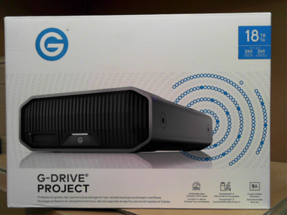 OPEN BOX - Western Digital SanDisk Professional 18TB G DRIVE PROJECT Thunderbolt 3 External Hard Drive