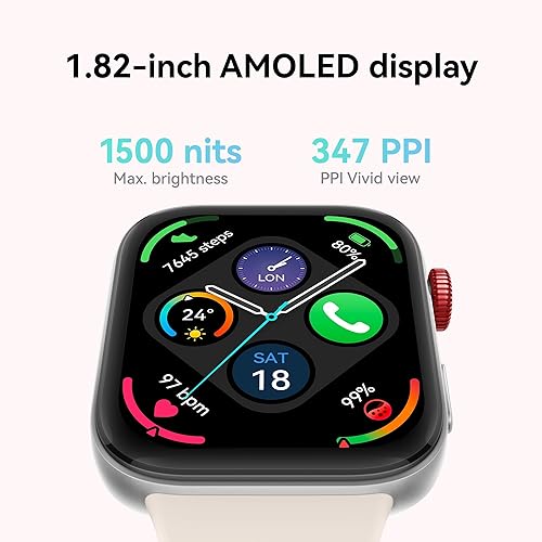 HUAWEI Watch FIT 3,1.82 AMOLED Display ,Ultra-Slim Design,All-Round Fitness Management,Comprehensive Health Managment,Durable Battery Life,Compatible with iOS & Android, Black Watch Fit 3 Black