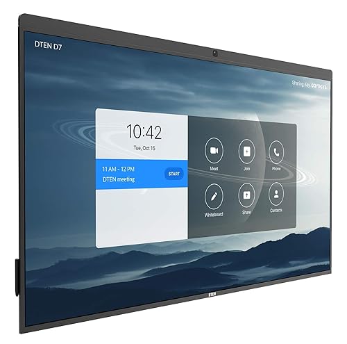 DTEN D7 55-inch All-in-One Video Conferencing System, Digital whiteboard, Interactive Monitor with Microphone Array, HD Camera, and Speakers