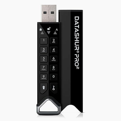 iStorage datAshur PRO2 - Secure Encrypted Flash Drive (32GB) Black 32GB