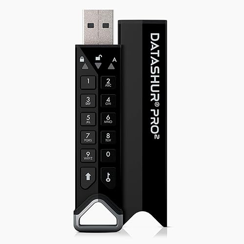 iStorage datAshur PRO2 - Secure Encrypted Flash Drive (32GB) Black 32GB