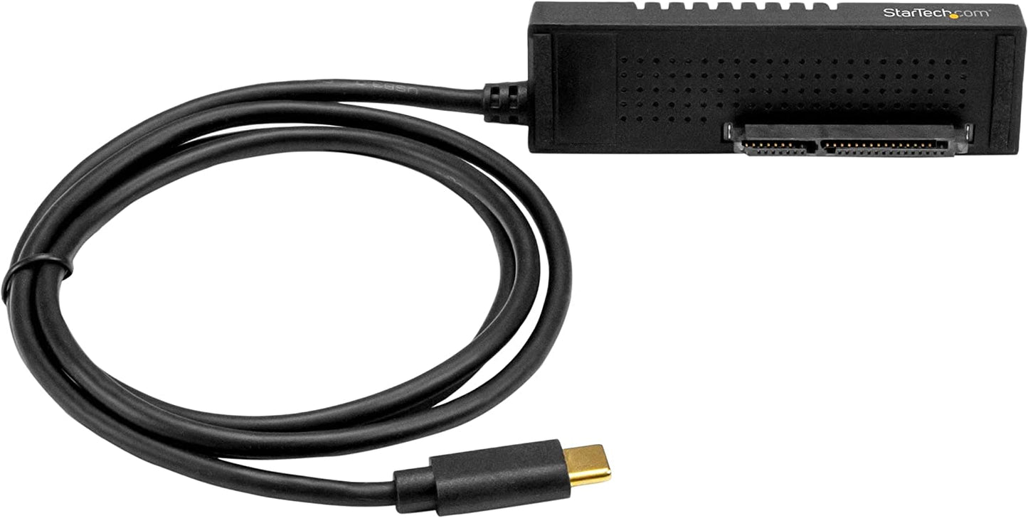 StarTech.com USB C to SATA Adapter Cable - for 2.5 / 3.5” SATA Drives - 10Gbps - USB 3.1 - SATA to USB Adapter - External Hard Drive Cable (USB31C2SAT3) 2.5"/3.5" Cable