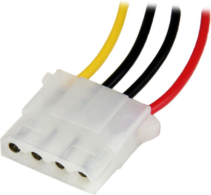 StarTech.com 12in Molex LP4 Power Extension Cable M/F - 4 pin Molex Power Connector - 4 pin Power Extension Cable - LP4 Power Cable (LP4POWEXT12)