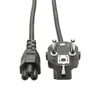 Tripp Lite 2 Prong European Computer Power Cord (C5 to SCHUKO CEE 7/7) 6-ft.(P058-006)