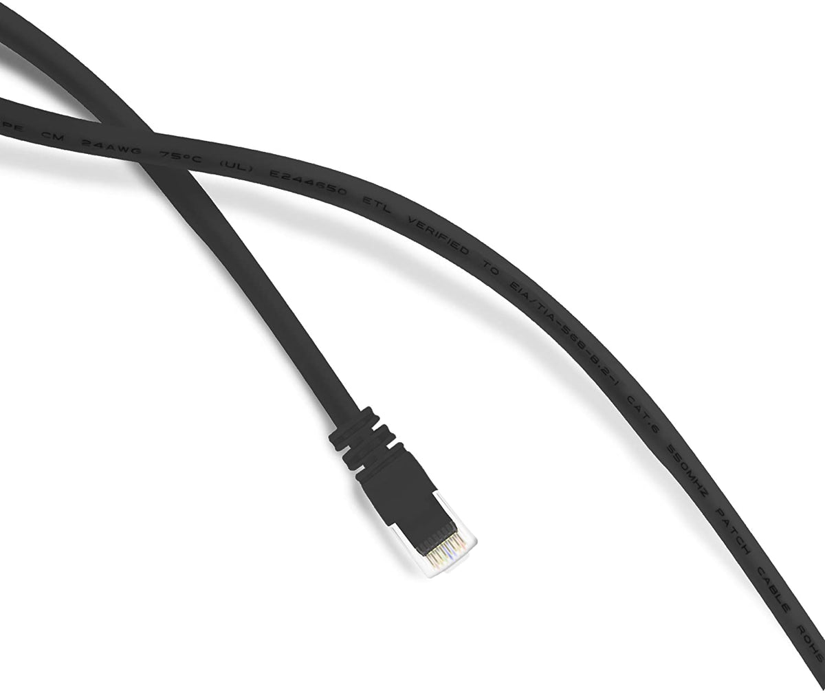 Tripp Lite Cat5e 350MHz Snagless Molded Patch Cable (RJ45 M/M) - Black, 3-ft.(N001-003-BK) 3 Feet Black