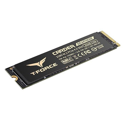 TEAMGROUP T-Force Z440 Lite 1TB TLC NAND NVMe Phison PS5021-E21T PCIe 4.0 Gen4x4 M.2 2280 Gaming SSD with Graphene Heat Spreader Works with PS5 Read/Write 5000/4200 MB/s TM8FFT001T0C129 1TB Z440 Lite