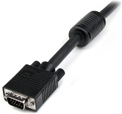 StarTech.com 35 ft Coax High Resolution Monitor VGA Cable - HD15 M/M - 35ft HD15 to HD15 Cable - 35ft VGA Monitor Cable (MXT101MMHQ35) Black 35 ft / 10.5m Standard Packaging