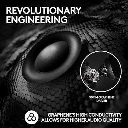 Logitech G PRO X 2 Lightspeed Wireless Gaming Headset: Detachable Boom Mic, 50mm Graphene Drivers, DTS:X Headphone 2.0—7.1 Surround, Bluetooth/USB/3.5mm Aux - White White G Pro X 2 Classic Wireless