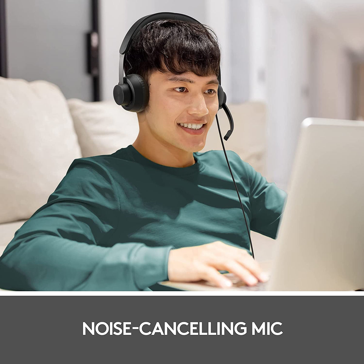 Logitech Zone Wired Noise Cancelling Headset, USB-C with USB-A Adapter, Graphite &amp; M720 Triathlon Multi-Device Wireless Mouse, Bluetooth, USB Unifying Receiver, 1000 DPI, 8 Buttons, 2-Year Battery Headset + Mouse
