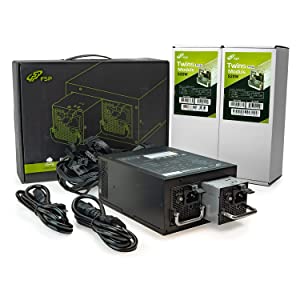 FSP Twins Pro ATX PS2 1+1 Dual Module 500W Efficiency =90% Hot-swappable Redundant Digital Power Supply with Guardian Monitor Software (Twins Pro 500), FSP500-50RAB