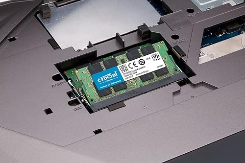 Crucial 32GB Kit (16GBx2) DDR4 2400 MT/s (PC4-19200) DR x8 SODIMM 260-Pin Memory - CT2K16G4SFD824A 32GB Kit (16GBx2) 2400MHz