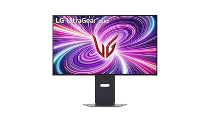 LG Ultragear™ OLED 32GS95UV-B - 32 inch Dual-Mode Gaming Monitor | Dual-Mode (4K 240Hz FHD 480Hz) / UHD (3840 x 2160) / 0.03ms (GtG) / DCI-P3 98.5% 32" Black Unity Hexagon Lighting