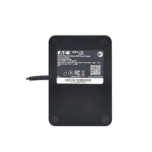 Eaton Tripp Lite Series Home Network UPS Battery Backup, Lithium-Ion Battery - Powers Phones, Monitors, Routers, Modems and Security Cameras up to 1 Hour - 120V to 240V, 2-Year Warranty (BC36ML)