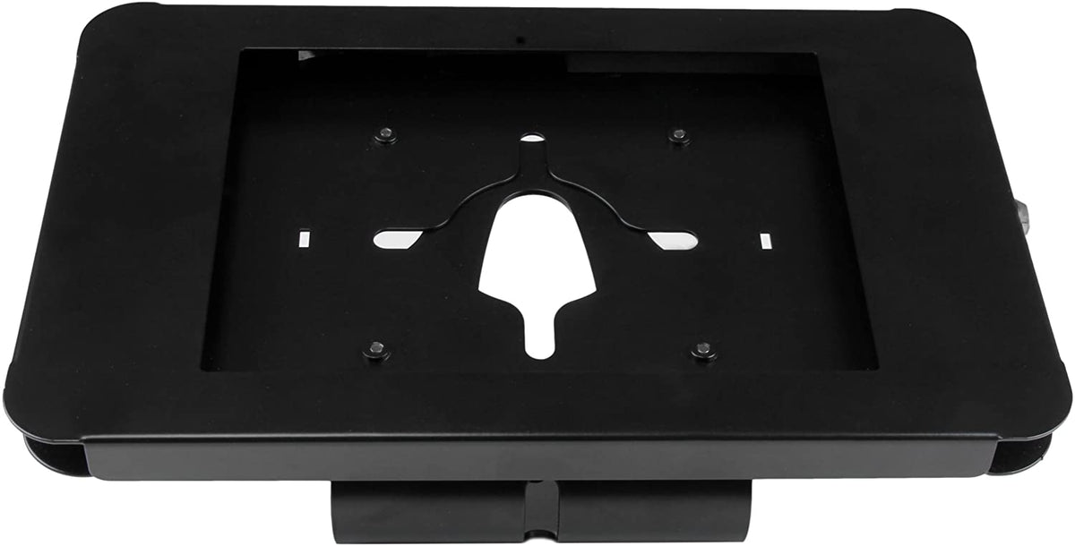 StarTech.com Secure Tablet Enclosure Stand- Lockable Anti Theft Steel Desk or Wall Mount for 9.7" iPad/Tablet - VESA Compatible (SECTBLTPOS), Black