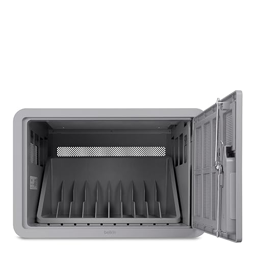 Belkin B2B117 Secure and Charge Station with Surge-Protected Power Source for All iPad Generations (Including iPad Pro), Samsung Galaxy, Chromebook, e-Readers, and Laptops Up to 13-Inch, Designed for School, Classroom and Home Use