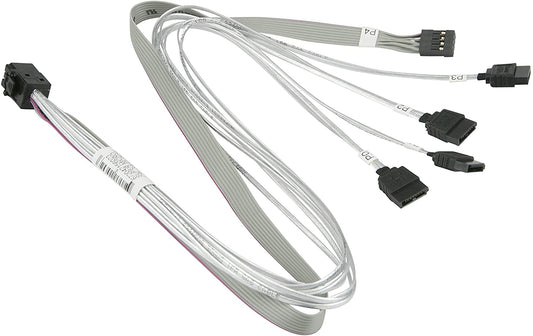 Supermicro CBL-SAST-0616 50cm Mini-SAS HD to 4X SATA Internal Cable w/ 50cm SB