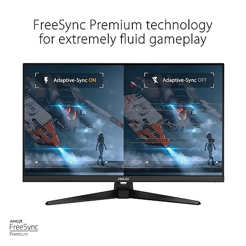 ASUS TUF Gaming 32” (31.5-inch viewable) 1080P Gaming Monitor (VG328QA1A) - Full HD, 170Hz, 1ms, Extreme Low Motion Blur, FreeSync Premium, Eye Care, Shadow Boost, HDMI, Tilt Adjustable