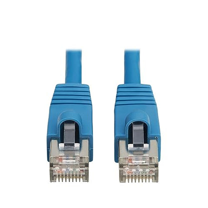 Tripp Lite Cat8 40G PoE Shielded Ethernet Cable, 16.4 Feet / 5 Meters, Flame-Resistant LSZH Jacket, Power Over Ethernet, Snagless RJ45, SSTP, Male-to-Male, Blue, (N272L-F05M-BL)