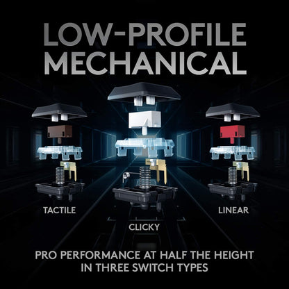 Logitech G915 TKL Tenkeyless Lightspeed Wireless RGB Mechanical Gaming Keyboard, Low Profile Switch Options, Lightsync RGB, Advanced Wireless and Bluetooth Support - Tactile TKL G915 TKL Tactile Wireless