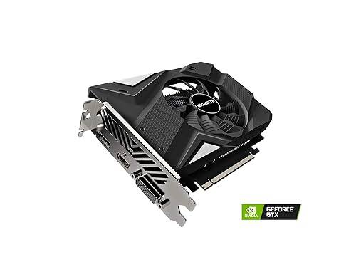 GIGABYTE GeForce GTX 1650 D6 OC 4G Graphics Card, 170mm Compact Size, 4GB 128-Bit GDDR6, GV-N1656OC-4GD REV2.0 Video Card