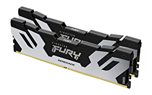 Kingston Fury Renegade 32GB (2x16GB) 7200MT/s DDR5 CL38 DIMM Desktop Memory (Kit of 2) | Intel XMP 3.0 | Overclocking Stability | KF572C38RSK2-32 7200 MHz 32GB (2x16GB)