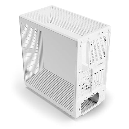 HYTE Y40 Modern Aesthetic Panoramic Tempered Glass Mid-Tower ATX Computer Gaming Case with PCIE 4.0 Riser Cable Included, Snow White (CS-HYTE-Y40-WW)