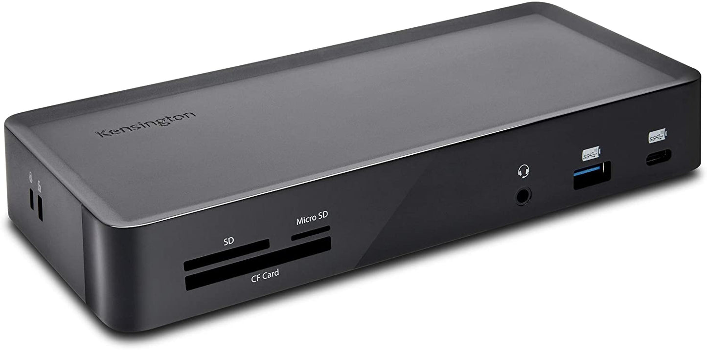 Kensington SD4900P Triple 4k Display Docking Station for Windows, MacBooks and Surface - 60W PD; USB-C, Thunderbolt 3/4 &amp; USB-A (K36800NA)
