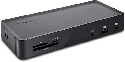Kensington SD4900P Triple 4k Display Docking Station for Windows, MacBooks and Surface - 60W PD; USB-C, Thunderbolt 3/4 &amp; USB-A (K36800NA)