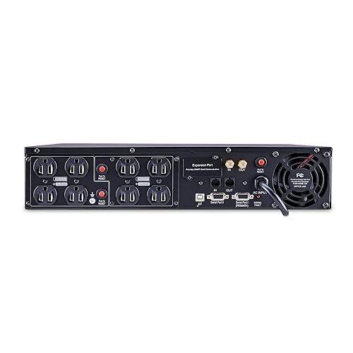 CyberPower CPS1500AVR Smart App LCD UPS System, 1500VA/900W, 8 Outlets, AVR, 2U Rack/Tower