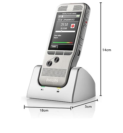 Philips PocketMemo DPM6000 Digital Voice Recorder with SpeechExec Basic 2-Year Subscription Single