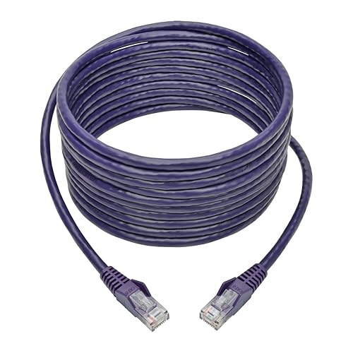Tripp Lite N201-015-PU 15' Cat6 Gigabit Ethernet Snagless Molded Patch Cable UTP Purple RJ45 M/M 15' 15-ft. Purple