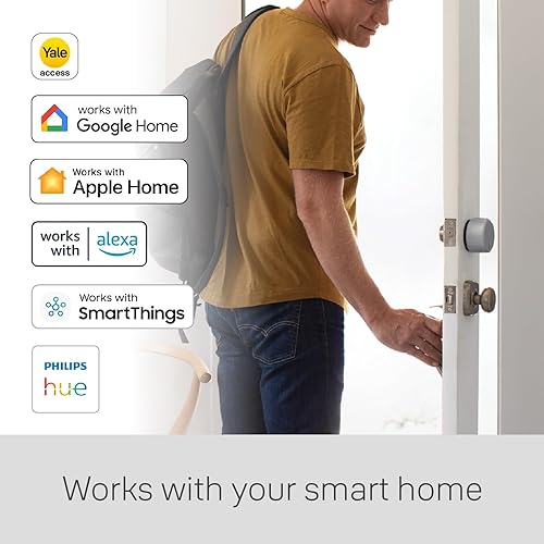 Yale August Wi-Fi Smart Lock with Keypad Touch in Silver Silver With Fingerprint