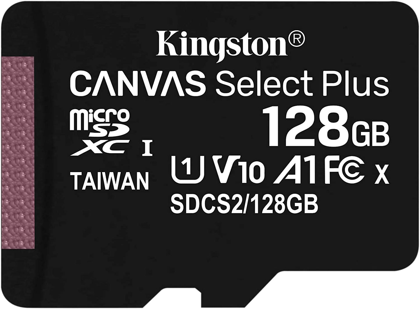 Kingston 128GB microSDXC Canvas Select Plus Class 10 Flash Memory Card SDCS2 Memory
