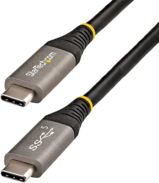 StarTech.com 6ft (2m) USB C Cable 5Gbps USB-C Cable - USB 3.1/3.2 Gen 1 Type-C Cable - 100W (5A) Power Delivery Charging, DP Alt Mode - USB C to C Cord - Charge &amp; Sync (USB315CCV2M)